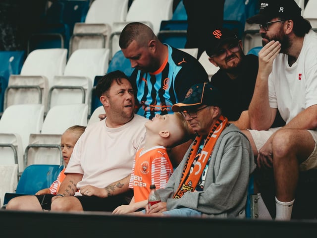 Seasiders supporters packed out the away end at Stockport.