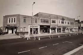 A familiar sight - the outside view of the complex in 1984