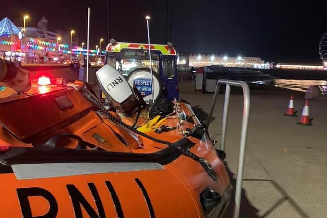 Two girls were rescued from the sea near North Pier
