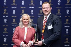 Debbie Cook, EFL Director of Community with John Hartley, CEO Fleetwood Town Community Trust