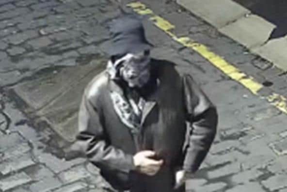 Police released this photo in relation to a racist graffiti incident in St Annes