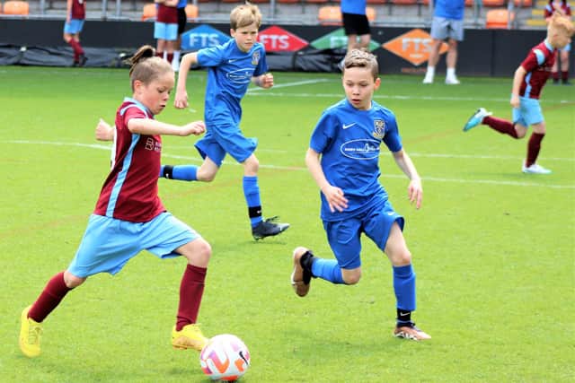 Kirkham Junior Reds got the better of Lytham Junior Jaguars in the U10 Hogan Cup final
