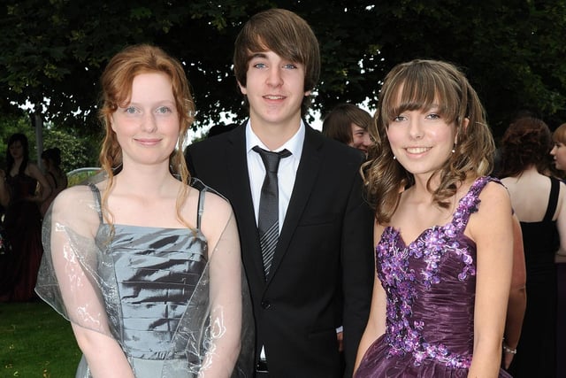 Alice Ashcroft, Tom Salthouse and Sophie Burke from St Aidan's