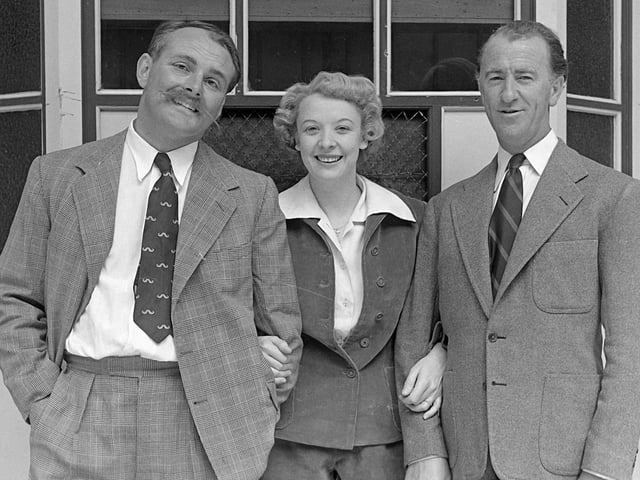 In Blackpool for the season show 'Take it From Here' at the Winter Gardens Pavilion in 1950 were l-r Jimmy Edwards, Joy Nichols and Dick Bentley