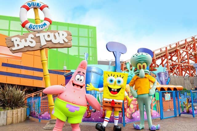 Sponge Bob Square Pants and pals with be featured in a big float parade for the switch-on party.