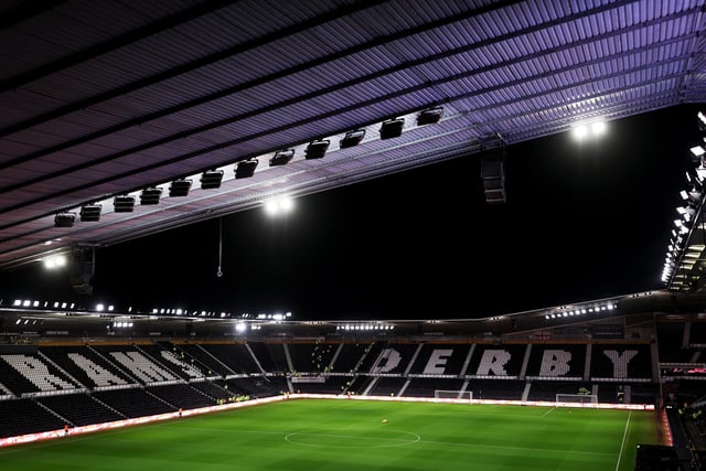 Pride Park has welcomed a total of 536,027 spectators so far this season.