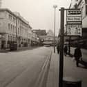 Abingdon Street in 1980 - Curtess shoes and Mothercare to the left with the old post office spanning out in the distance