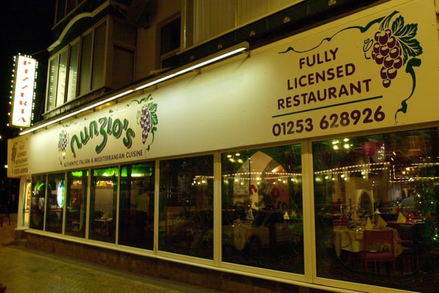 Nunzio's restaurant, Queen St, Blackpool