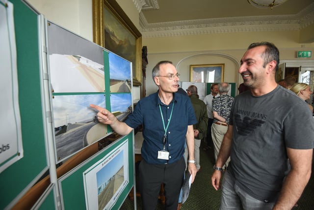 Major plans to redevelop the St Annes coastline with a new £12.1m sea wall are unveiled at the Town Hall. Chief enginner for Fylde Council Steve Ball speaks to Lookey Patel.