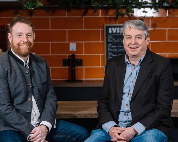 Co-founder and Chief Innovation Officer for Fuuse, Will Maden with chief executive Michael Gibson