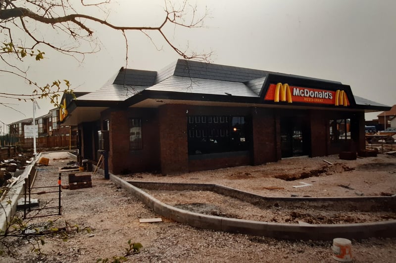 This was when McDonald's in Cherry Tree Road was under construction - 30 years ago! It was Blackpool's third McDonald's