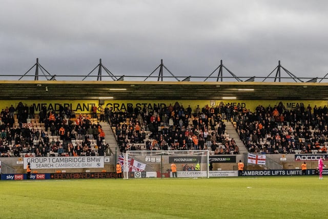 Seasiders supporters made the trip to Cambridge.
