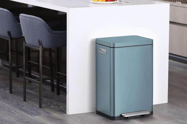 The EKO X Cube Kitchen Bin boasts a sleek design