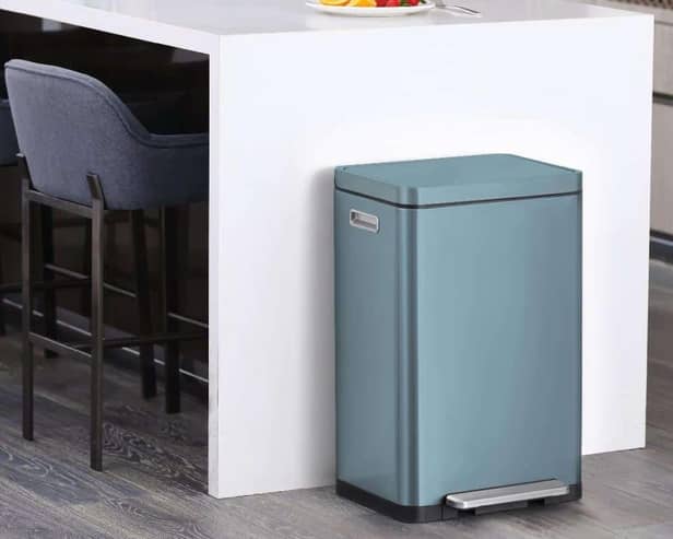 The EKO X Cube Kitchen Bin boasts a sleek design