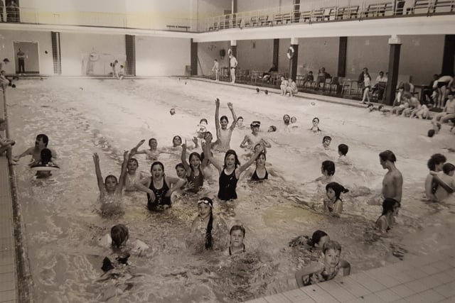 This was August 1985 after the pool had reopened following a facelift