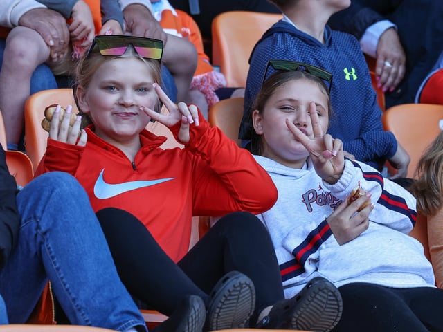 Seasiders supporters showed their support in the sun for Richard Keogh's side.