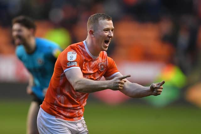 Shayne Lavery is Blackpool's leading goalscorer this season