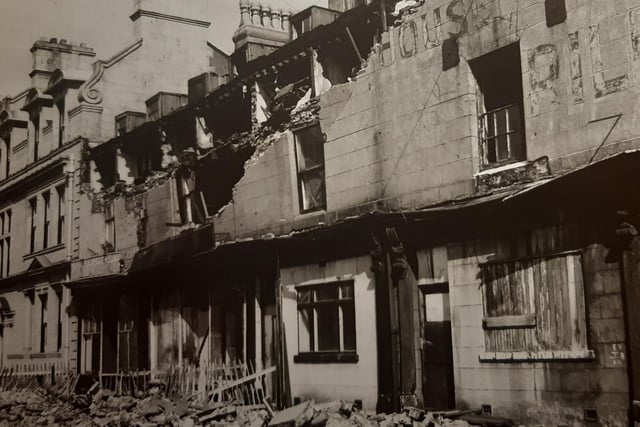 This was in 1955 and shows Church Street houses collapsing