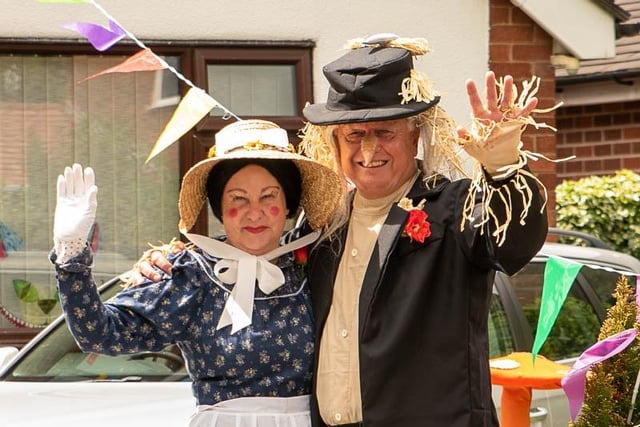 Aunt Sally and Worzel Gummage were a popular duo at the Festival.
