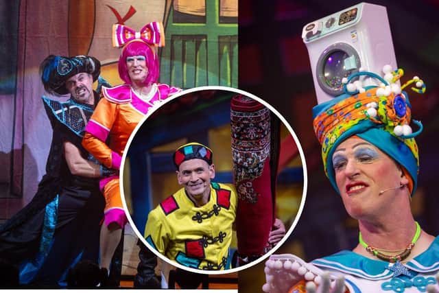 Pictures from the Aladdin Panto at Blackpool Grand. The show runs until 01 January 2024.