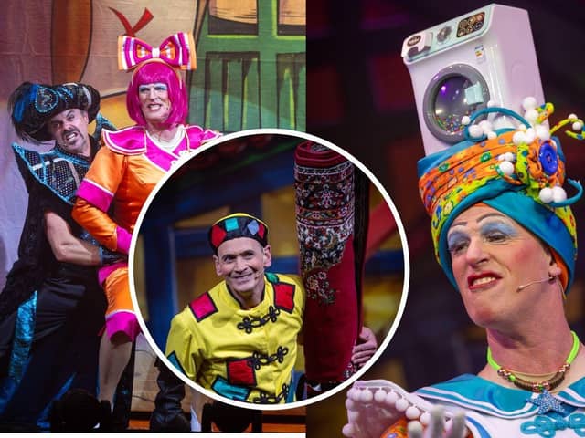 Pictures from the Aladdin Panto at Blackpool Grand. The show runs until 01 January 2024.