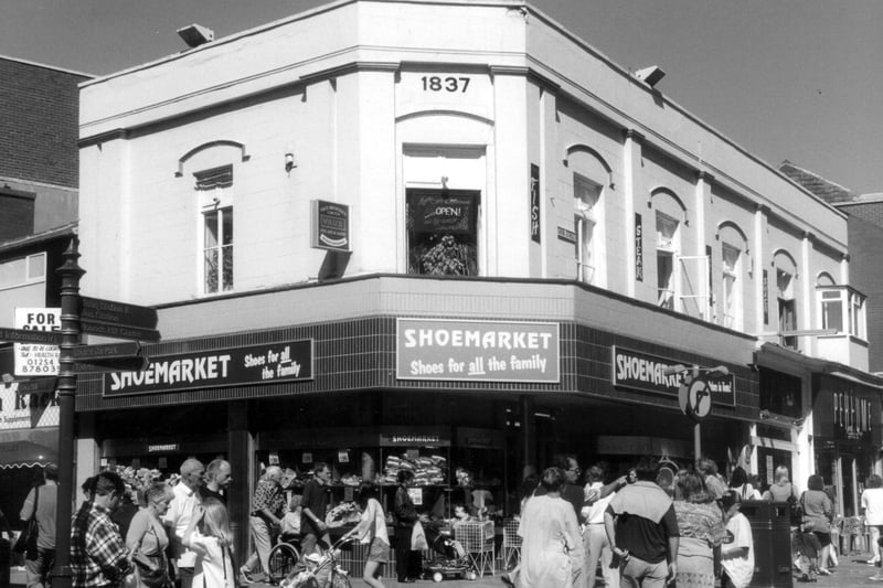 This was Blackpool's oldest town centre building and housed Shoemarket in the mid-90s