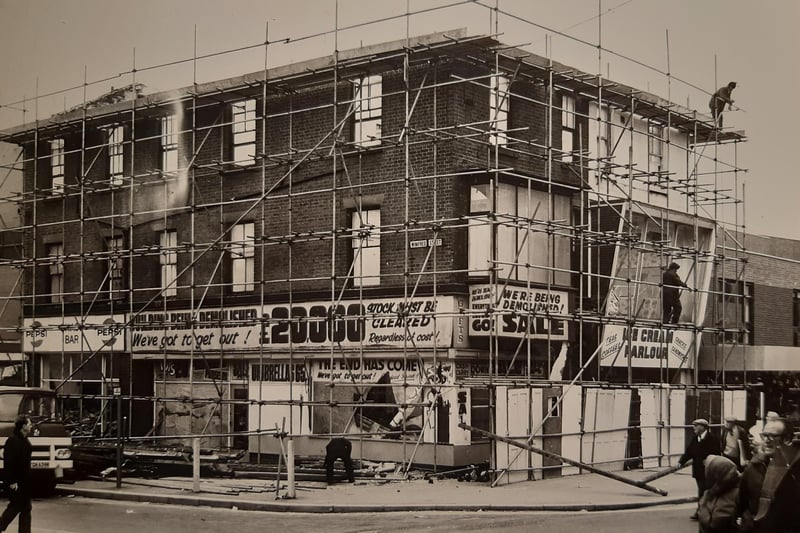 A changing scene in Blackpool town centre on the corner of Winifred Street and Adelaide Street to make way for the Houndshill development