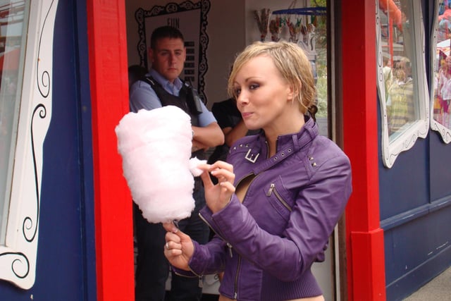Big Brother's Chanelle enjoys Candy Floss in 2007