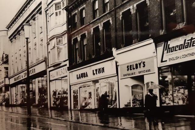 HJ Wilson, Laura Lynn, Selby's and a confectioners on this stretch of Church Street