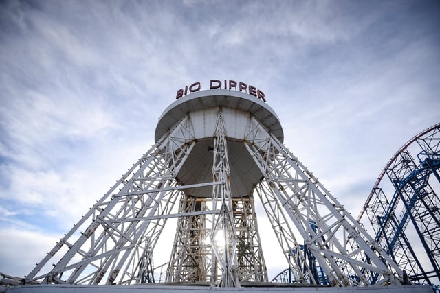 The imposing Big Dipper is still one of the most popular rides at  Blackpool Pleasure Beach