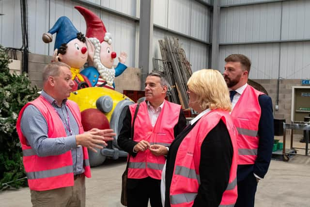 Jeff Smith,  Shadow Minister for Sport, Tourism, Heritage and Music visited the Illuminations Department to talk about Labour's plans for seaside towns. Photo: Kelvin Lister-Stuttard