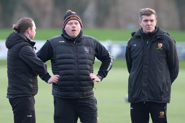 Fylde RFC's coaching staff saw the first XV's return to action delayed Picture: Daniel Martino