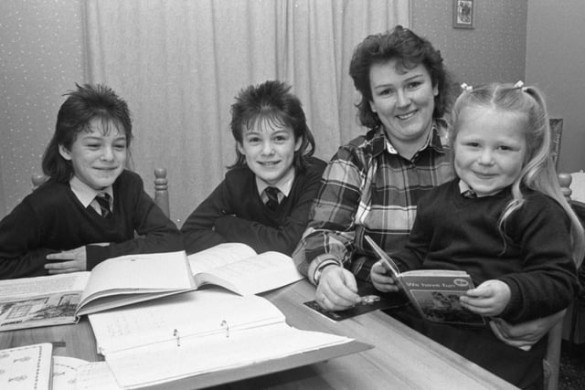 Christine Myers reckons her children are three of the best. When it comes to homework, Christine, of Meadow Close, Clifton, has more to do than any of them after she started a course at Lancashire Polytechnic. She nominated her twins, Kirsty and Jade, aged 10, and Hazel, aged four, for an Evening Post Gold Award because they "really are very special"