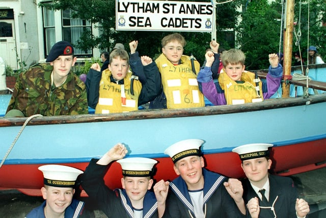 Members of Lytham St Annes Sea Cadets back in 1997