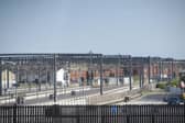 Blackpool North train station deserted due to the national rail strike in late June