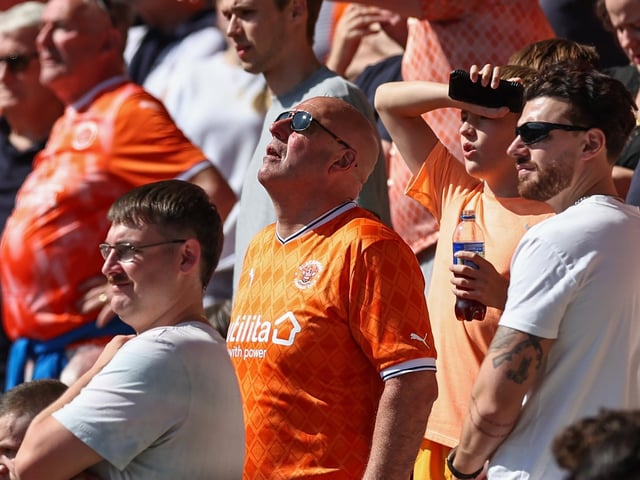 Seasiders supporters showed their support in the sun for Richard Keogh's side.