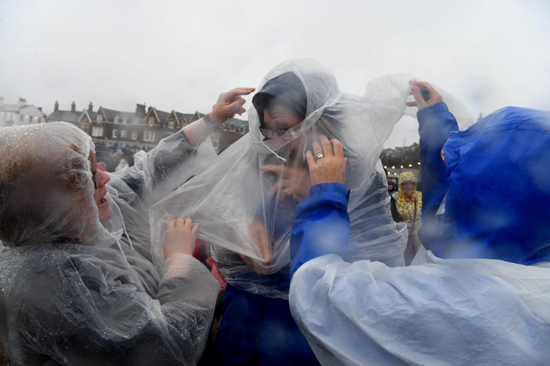 Friday night at Lytham Festival: crowds were in good spirits in spire of the rain