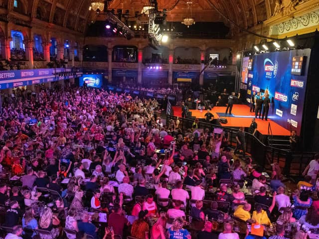 The fans pack the Winter Gardens to create the unique Betfred World Matchplay atmosphere Picture: MARTIN BOSTOCK