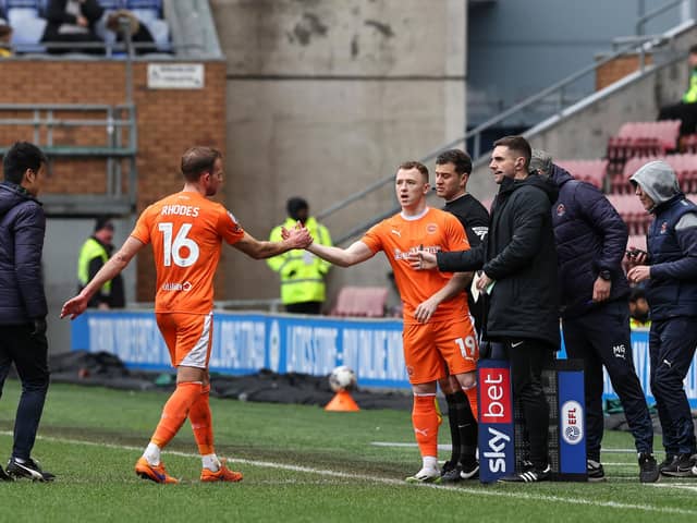 Jordan Rhodes was forced off through injury in the 22nd minute. He is doubtful for the remainder of the League One campaign. (Image: Camera Sport)