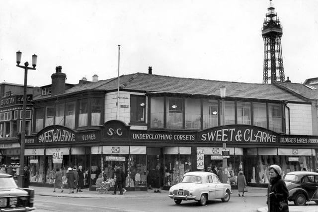 Ladies flocked to hosiery and underclothing store Sweet & Clarke at the junction of Birley Street and Abingdon Street. This was 1964