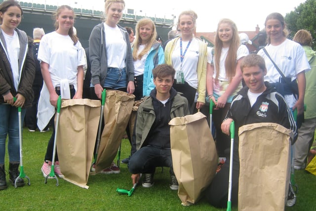 Litter-picking students were among the vital volunteers at the 2012 Open Golf Championship at Royal Lytham and St Annes