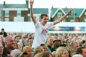 Someone's enjoying the buzz of the festival back in 2011- is this you?