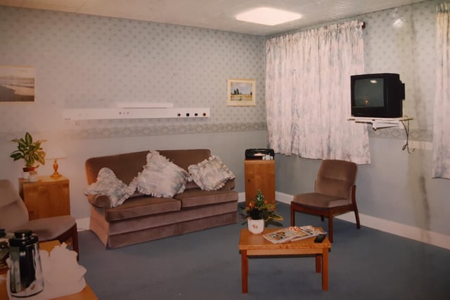 This was the Oasis family room at the hospital which was introduced in 1995 for parents of stillborn babies.