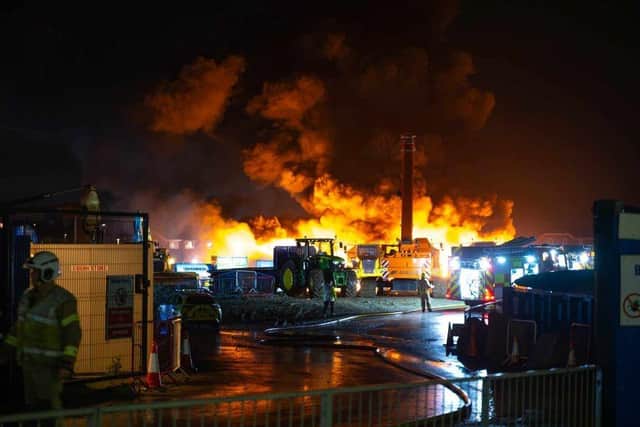 The fire broke out at Jubilee Gardens car park off the Promenade in Cleveleys at around 7.30pm on Sunday, November 5. (Picture by JC Photography)