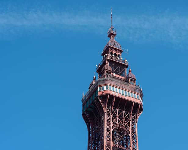 Blue sky behind Blackpool Tower on a hot September day. Photo: Kelvin Lister-Stuttard