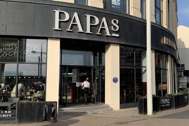 Papas Fish and Chip Restaurant, Blackpool
