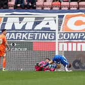 Blackpool were defeated by Wigan Athletic