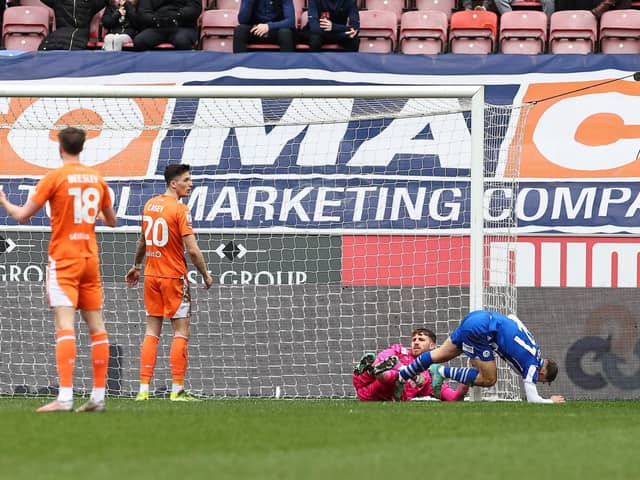 Blackpool were defeated by Wigan Athletic