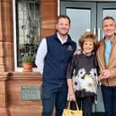 TV stars Bradley Walsh and Barbara Knox visit The Grand Hotel in Lytham St Annes for lunch.