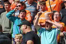 Seasiders supporters showed their support in the sun for Richard Keogh's side.